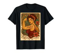 Art Nouveau Chica Poder Mi Cuerpo Mi Elección Vintage Feminista Camiseta gráfica económica