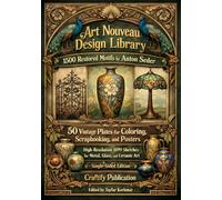 Art Nouveau Design Library: 1500 Restored Motifs by Anton Seder: 50 Vintage Plates for Coloring, Scrapbooking, and Posters - High-Resolution 1899 ... Arts and Ornaments Coloring Book Series)