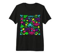 Art Nouveau Mariposa Libélula Antigua Floral Vintage Camiseta Premium