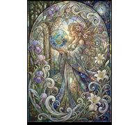 Art Nouveau Mucha Diosa Puzzle 1000 Piezas Adultos Y Niños,Desafío,Regalo Ideal,Rompecabezas,Premium,Cartón,Deco Pared,14 Años+,Anti-estrés,Relax,Reto,Educativo 70x50cm