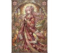 Art Nouveau Mucha Mujer Anime Puzzle De Madera 1000 Piezas Adultos Y Niños,Madera,14 Años+,Rompecabezas,Anti-estrés,Regalo Ideal,Desafío,Reto,Relax,Educativo,Deco Pared (75x50cm)