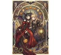 Art Nouveau Mujer Anime Gótica Puzzle 1000 Piezas Adultos Y Niños,Premium,Cartón,Deco Pared,Regalo Ideal,Desafío,Rompecabezas,14 Años+,Anti-estrés,Relax,Reto,Educativo 70x50cm