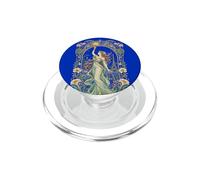 Art Nouveau París Diosa Floral Noche Cielo Arte PopSockets PopGrip para MagSafe
