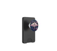 Art Nouveau Pink Moth and Bluebell Flower Flower PopSockets PopWallet para MagSafe