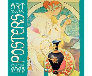 Art Nouveau Posters Wall Calendar 2025 (Art Calendar)
