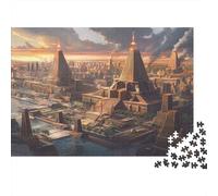 Art Nouveau Rompecabezas para Adultos |Grandes Ciudades| De Diversión Familiar 1000pcs (75x50cm)