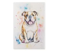 Art of Arora 2859 - Placa de cerámica con diseño de bulldog (30 x 20 cm)