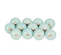 Art Of Creation Pomos de cerámica surtidos para puerta, hechos a mano, vintage, estilo shabby chic, muebles interiores, armarios, cajones, tiradores verdes (paquete de 10)