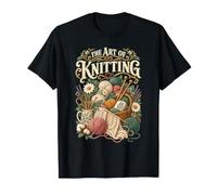Art of Knitting Fibra tejedora Divertida tejiendo Camiseta