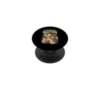 Art of Knitting Fibra tejedora Divertida tejiendo PopSockets PopGrip Adhesivo