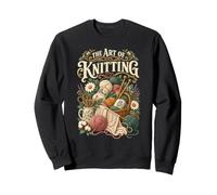 Art of Knitting Fibra tejedora Divertida tejiendo Sudadera