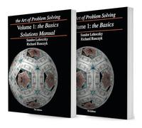 Art of Problem Solving (AoPS) Series, the Art of Problem Solving, Volume 1: the Basics, 2 Books Set of Text and Solution by Sandor Lehoczky and Richard Rusczyk