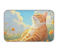 Art Oil Painting Blue Sky Animal Summer Dogs - Cama para perros de enfriamiento automático para exteriores para cachorros en interiores Essentials esterilla refrescante para Perros M