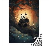Art Panda Animals Rompecabezas Imposible,desafío for Adults Entretenimiento Creativo 1000 Piezas Obra De Arte De Juego De para Adultos Y Niños Mayores De 12 Años 1000pcs (75x50cm)