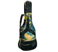 Art Peace Icon - Bolsa para guitarra acústica con 2 bolsillos, correa ajustable para el hombro y colgador trasero, adecuada para guitarras eléctricas, bajos y guitarras clásicas, Art Peace Icon,