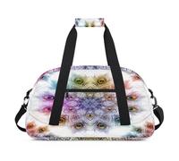 Art Peacock Feather Mandala Kids Duffel Bags for Girls Boys, Overnight Weekender Travel Bag 24L Sport Gym Duffel Bag Practice Tote Carry Bag, color, 24 L, Organizador de bolsas