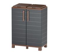 Art Plast Armoire Cache Poubelle 2 Sacs Gris Antracita 68 x 3