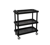 Art Plast D+75373 Multimedia trolley Negro mueble y soporte para dispositivo multimedia - Soporte para equipo multimedia (920 mm, 750 mm, 375 mm, De plástico, Negro, 755 mm)