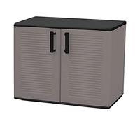 Art Plast Easy Armario para Zapatos de Media Altura, en Polipropileno, con bisagras de Acero y balda Regulable, Gris Oscuro, 84x68x37