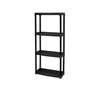 Art Plast T60/4 - Estantería de plástico, Negro