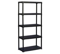Art Plast T80/5 - Estantería de plástico, Negro