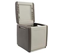 Art Plast ZA1475 Baúl en Polipropileno, Color Marfil, Blanco y marrón, Pequeño