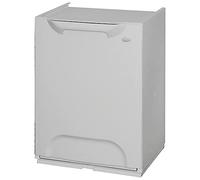 Art Plast ZA1488 Papelera reciclaje en polipropileno color gris, con depósito en el interior, 20 litros, 47x34x29