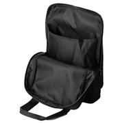 Art Pouch - Organizador de libros para colorear de 9 x 12.6 x 3.5 pulgadas, protector portátil con ventana transparente, accesorios escolares negros, bolsa reutilizable para niños y niñas