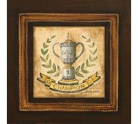 ART-PRINT-on-matte-paper-220gr- Campeón de Golf Gorham Gregory - Juegos & Sports Cuadrado Imagen campeón de golf marrón hombre varonil ma le den winner tro Fine Art Print 10_X_10_in