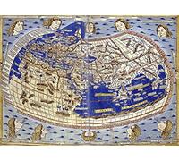 ART-PRINT-on-matte-paper-220gr- Cosmographia Ptolemaeus Claudius - Mapas horizontales Mapas de imágenes Mapas del Mundo Bellas artes Imprimir 15_X_21_in