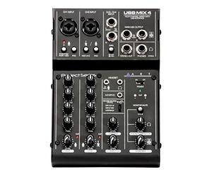 Art Pro Audio USBMix4 - Mezclador de cuatro canales/interfaz de audio USB