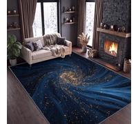 Art Science Fiction - Alfombra de salón lavable 80 x 150 cm, espacio Galaxie Univers Tourbillon alfombra antideslizante con cerdas ras ras - moqueta decoración de suelo suave para dormitorio, oficina
