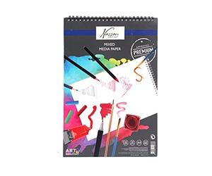 Art Sensations AR0301/GE Nassau Fine Art - Bloc de notas de técnica mixta, color blanco