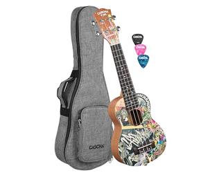 Art Series Urban - Ukelele soprano con funda y 3 púas