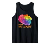 Art Smart Brain Creatividad Artista Steam Profesor Cita Camiseta sin Mangas
