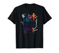 Art Speaks When Words Fail - Cita de Artes Inspiradoras Camiseta, Hombre, Negro, XXL