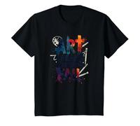 Art Speaks When Words Fail - Cita de Artes Inspiradoras Camiseta, Niños, Negro, 4 años