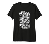 Art Sport Life Camiseta Divertida Capoeira Roda Fighter Camiseta Premium