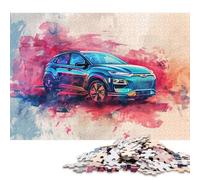 Art Sports Car Puzzle Brain Teaser Premium Cardboard Jigsaw Puzzle for Kids and Adults Age 12 Years Up Christmas Gifts 38x26cm/1000pcs
