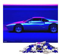 Art Sports Car Puzzle Challenging and Brainteasing 100% Recycled Cardboard Jigsaw Puzzle for Adult Children Christmas Gifts 38x26cm/1000pcs