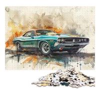 Art Sports Car Puzzle Challenging and Brainteasing 100% Recycled Cardboard Jigsaw Puzzle for Adult Children Christmas Gifts 70x50cm/1000pcs