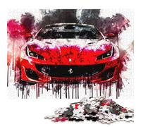Art Sports Car Puzzle Decompression Toys Paper Rectangular Jigsaw Puzzle for Kids and Adults Age 12 Years Up Christmas Gifts 70x50cm/1000pcs