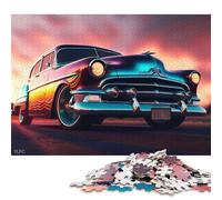 Art Sports Car Puzzle Difficult Hard 100 Percent Recycled Cardboard Jigsaw Puzzle for Women Men Father's Day Gifts 38x26cm/1000pcs