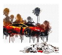 Art Sports Car Puzzle DIY Game Paper Rectangular Jigsaw Puzzle for Boy Or Girl Birthday Present 70x50cm/1000pcs