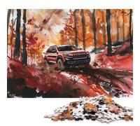 Art Sports Car Puzzle Family Challenging Games 100% Recycled Cardboard Jigsaw Puzzle for Adult Children Birthday Present 38x26cm/1000pcs