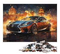 Art Sports Car Puzzle Family Challenging Games 100% Recycled Cardboard Jigsaw Puzzle for Adult Children Birthday Present 38x26cm/1000pcs