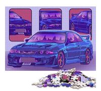 Art Sports Car Puzzle Family Fun 100% Recycled Cardboard Jigsaw Puzzle for Kids and Adults Age 12 Years Up Halloween Gifts 38x26cm/1000pcs