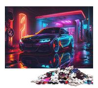 Art Sports Car Puzzle Family Fun Paper Rectangular Jigsaw Puzzle for Boy Or Girl Children's Day Gifts 70x50cm/1000pcs