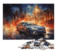 Art Sports Car Puzzle Family Fun Paper Rectangular Jigsaw Puzzle for Kids and Adults Age 12 Years Up Birthday Present 70x50cm/1000pcs