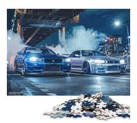 Art Sports Car Puzzle Fun Activity for at Home Premium Cardboard Jigsaw Puzzle for Adults Teen Father's Day Gifts 70x50cm/1000pcs